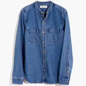 MADEWELL NWT Denim Banded-Collar Shirt